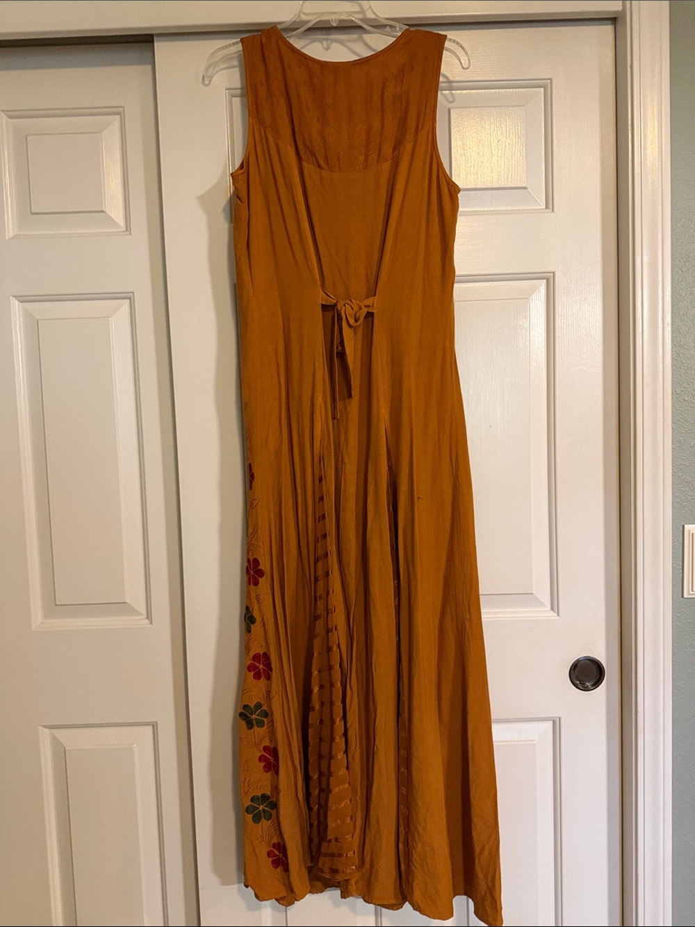 NWT Sleeveless Pumpkin Button-Front Maxi Dress - Picture 4 of 8